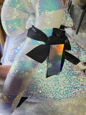 Rachel Zoe Iridescent Sequin Decorative Pillow - White/Blue